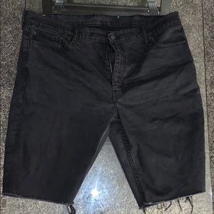 Black Jean Shorts